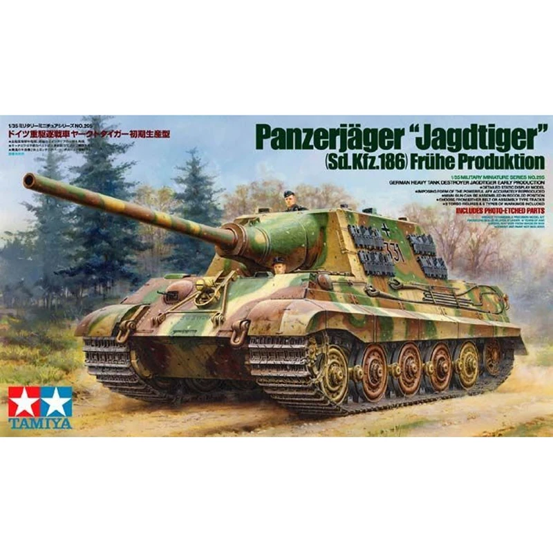 

1/35 TAMIYA 35295 Panzer Jager Jagdtiger Sd Kfz186 model hobby