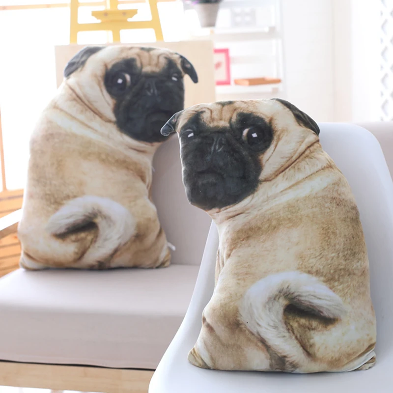 

Shar Pei Dog Plush Pillow Stuffed Doggy Animals Pillow Bolster Sofa Chair Decorative Pets Throw Pillow 55cm/70cm