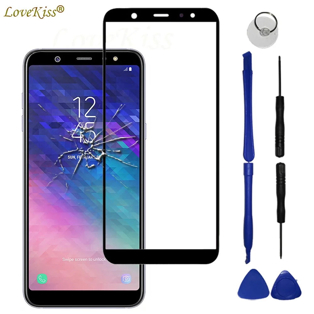 Передняя Сенсорная панель A6 + 2018 для Samsung Galaxy Plus A6Plus A600 A605 сенсорный экран ЖК