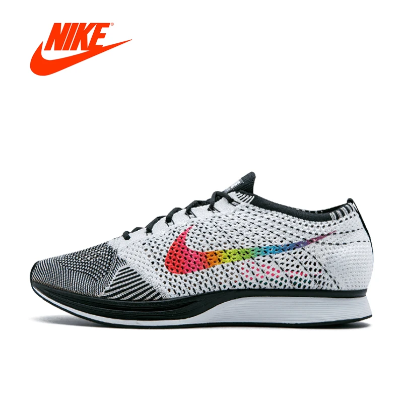 

Original New Arrival Authentic Nike Flyknit Racer Racer Be True Men's Breathable Running Shoes Sport Outdoor Sneakers 902366-100