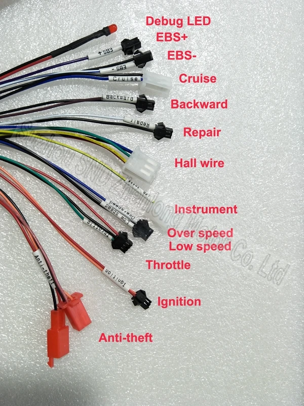 Flash Deal 18mosfet sine wave controller for Electric bicycle scooter double row design BLDC 60V72V96v 2500W  G-K301 7