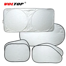 6 unids/1 Unidades Coche Cortinas Cortina de Bloque Automático Ventana Lateral Gafas Sombrillas Parabrisas Delantero Trasero Parasol Película tela Cubierta Contra el Sol
