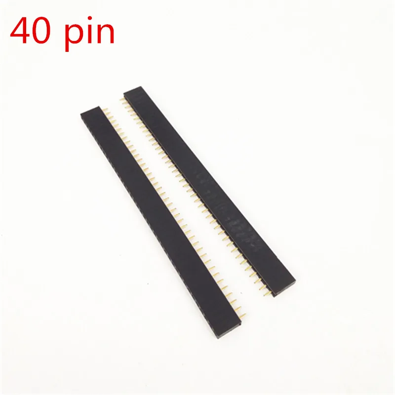 50pcs/lot 40Pin 2.54mm Spacing female Single Needle seat/Pin Female Seat 1*40P For arduino