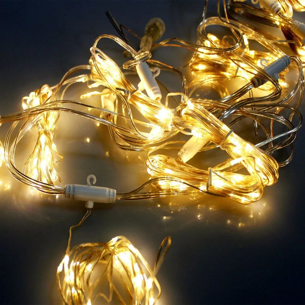 

Remote Control LED String Light 3x3m 300Leds Drop LED Curtain Light for Wedding Home Garden Party Decorative Light