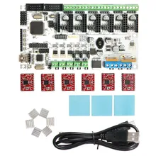 Geeetech Rumba reprap 3d printer control board + A4988 шагового драйвера + Радиатор + sticke + usb комплекты Бесплатная Доставка