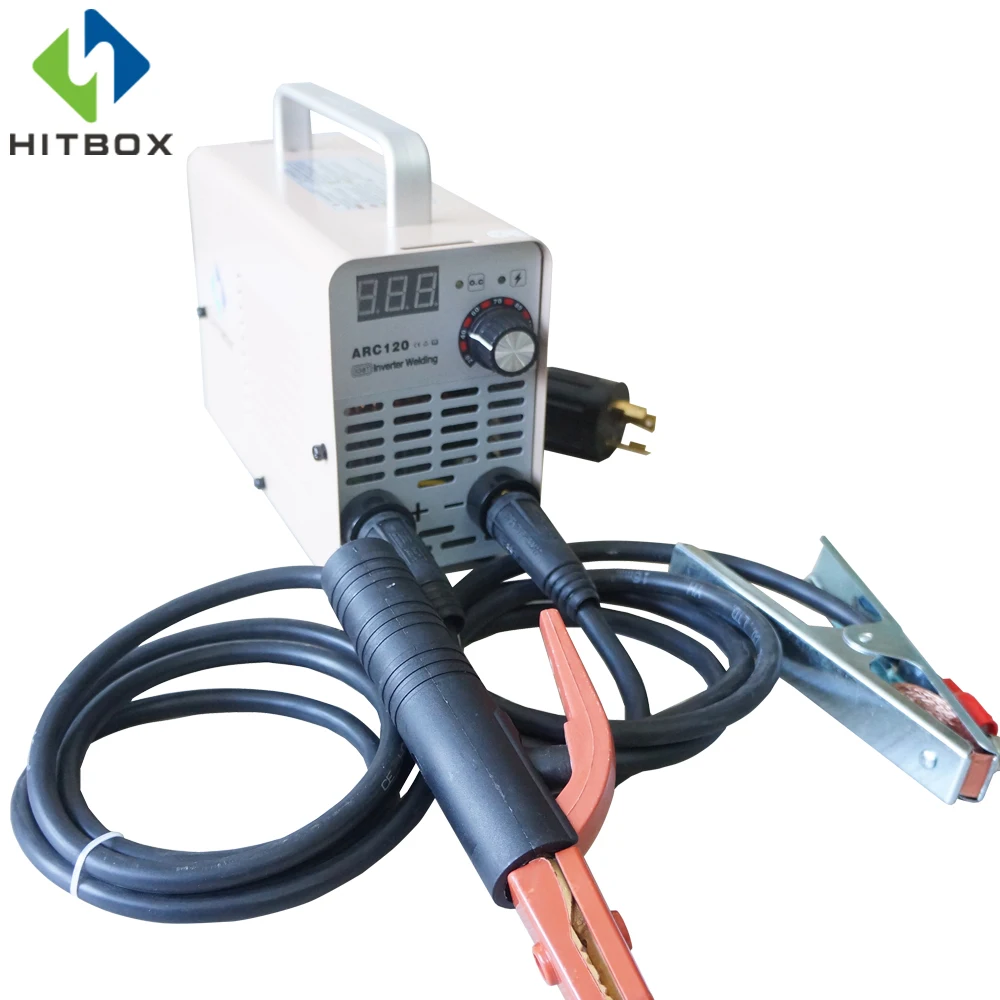 HITBOX Inverter Arc Welder Mini ARC 220V Small Size Welder ARC120 For Home Use 120A MMA Welding Machine HITBOX Inverter Arc Welder Mini ARC 220V Small Size Welder ARC120 For Home Use 120A MMA Welding Machine