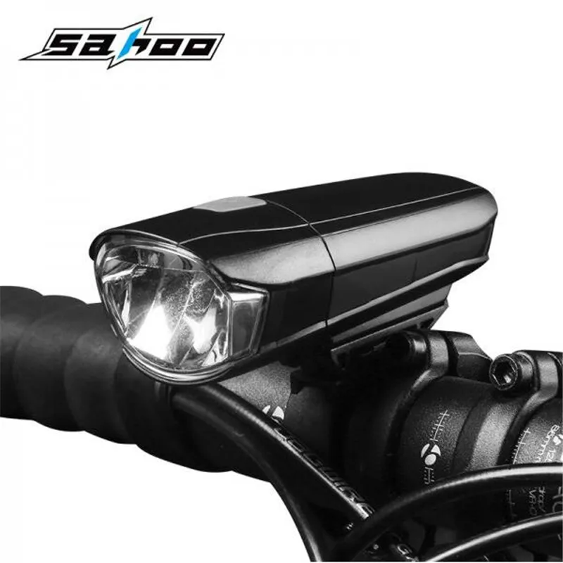 

SAHOO 2018 New USB Chargeable Bicycle Lamp Bike MTB Road LED Front Light Set 3 Mode Handlebar Headlight Highlight Warning