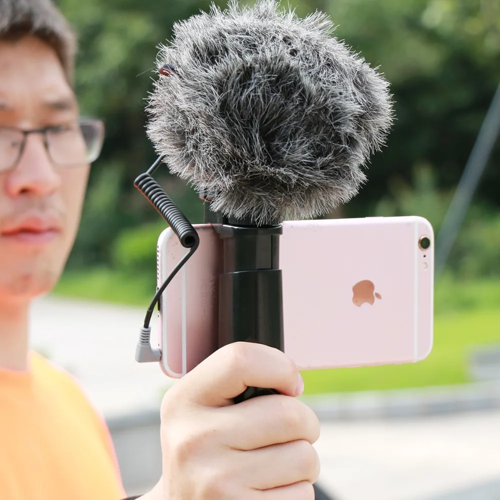 Ulanzi 3 5 мм TRS to TRRS патч кабель адаптер для RODE VideoMicro VideoMic Go BY MM1 микрофон iPhone 6