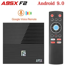 Android 9.0 TV Box 4GB RAM 64GB Smart TV Box Amlogic S905X2 Support 4K 60fps Google Play Store Netflix Youtube Media Player