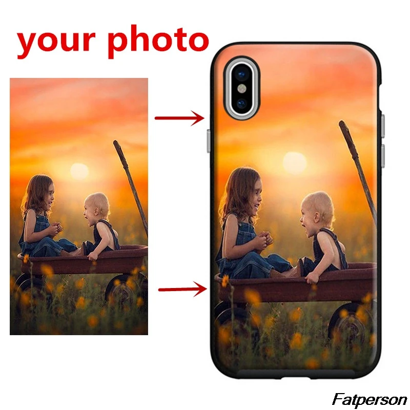 

Unique Personalized Customized DIY Printing Black soft Silicone TPU Phone Case Cover For Apple iPhone X10 6 6s 7 8 8plus 5 5s