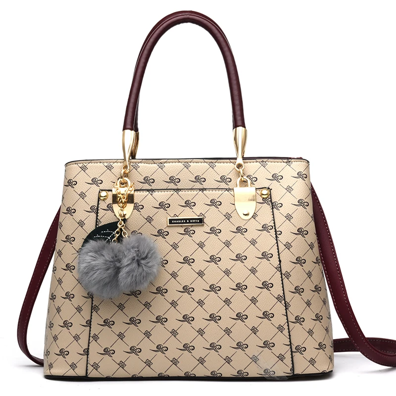 

freeinFlower Rose Printing Handbag For Women PU Leather Women Bowknot Crossbody Bag High Quality Fake Designer Handbags