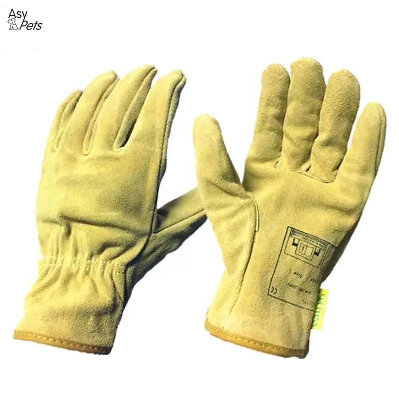 

AsyPets Adult Electric Welding Gloves Wear Resistance Non-slip Working Driving Leather Gloves Unisex-35