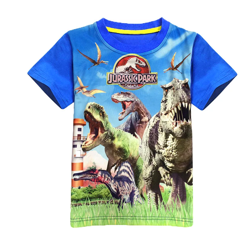 Children Boys Short Sleeved T Shirts Classic Jurassic World&Park