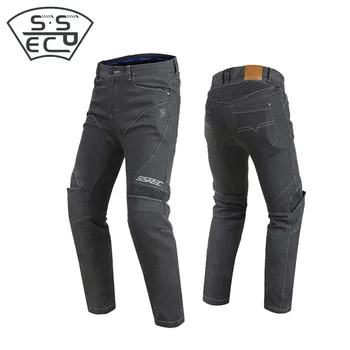 

SSPEC men's motorcycle jeans pant Motocross Off-Road Riding pants protection equipment moto pants racing pants Elastic Trousers