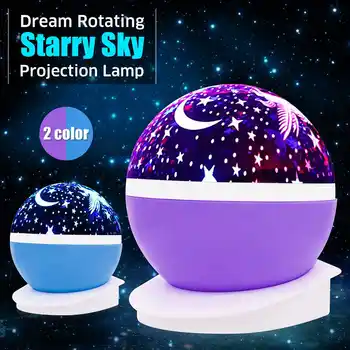 

LED Night Light Moon Star Starry Sky Projection Lamp Battery USB Power Supply Children Kids Gifts Baby Sleep Bedroom Party Decor
