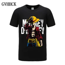 Цельнокроеная футболка с Луффи, Повседневная футболка, homme, с круглым вырезом, уличная Мужская футболка, одежда для мальчиков, летние футболки с аниме