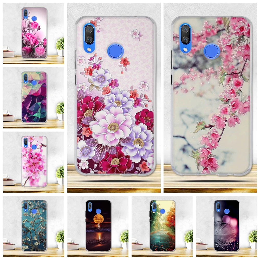 Чехол для huawei nova 3 Мягкая силиконовая задняя крышка Huawei nova3 искусственный чехол