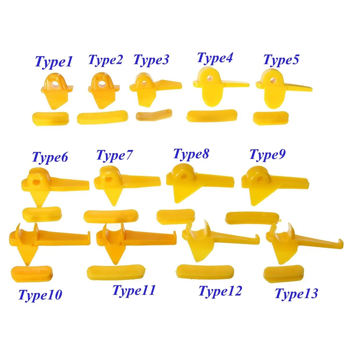 12 шт./компл. шин нейлонoвое крепление демонтировать машины для синтетического волокна головка вставка обода протектор Шиномонтажное приспособление ободок желтый