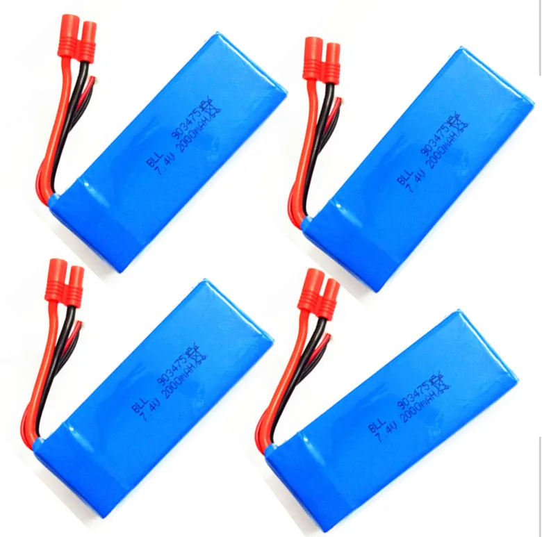 4 pcs SYMA X8 X8A X8C X8C 1 X8W 7 4V 2000 mAh Li po font