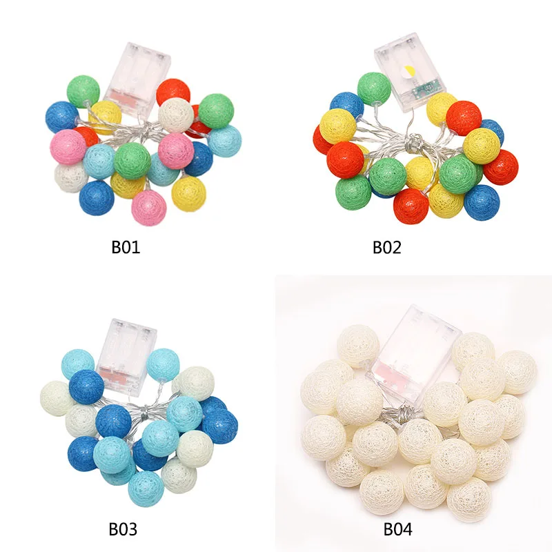 Гирлянда с хлопковыми шариками 2 3 м 20 светодиодов|led cotton ball|cotton ball stringcotton light |