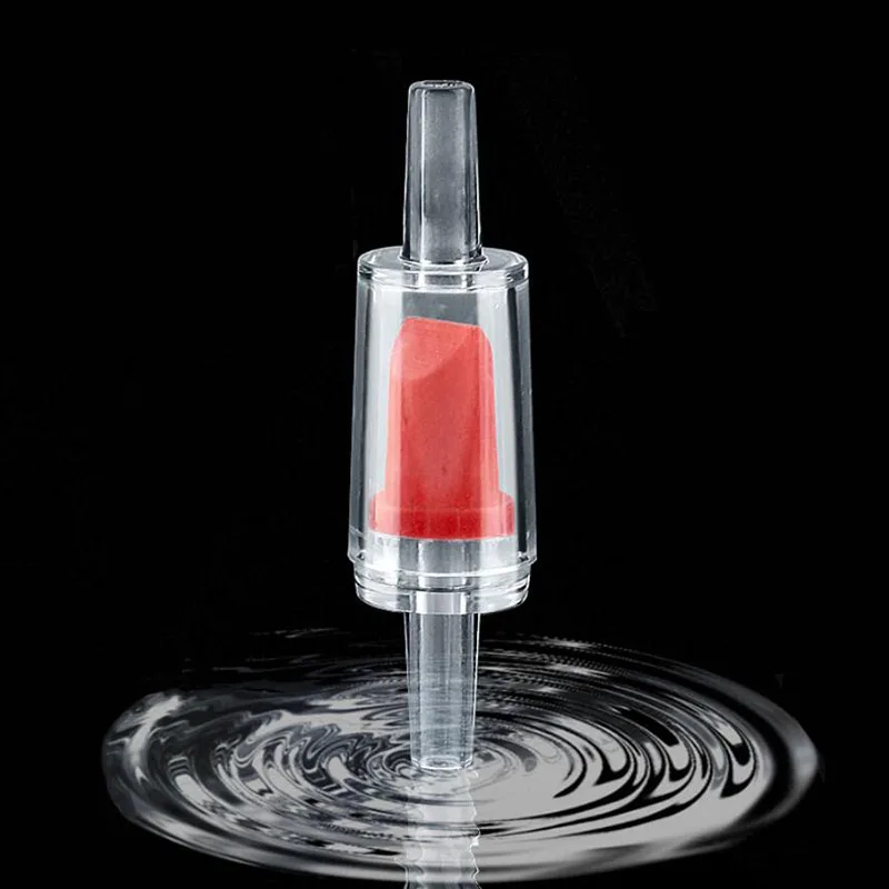 Красный 1 шт. аквариум один способ не возврата проверьте аквариумный клапан воздушный насос аксессуары совместимы с 4 мм воздушной трубой