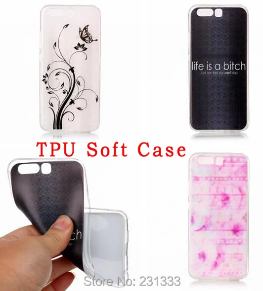 Cartoon Soft TPU Case For Huawei P10 Nova P9 P8 LITE 2017 Y3 Y5 II Honor 8 Sony Xperia E5 X XA Flower Marble Phone Cover 100pcs | Мобильные