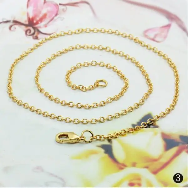 Real Gold Plated Not Easy Fading Chain with Lobster Clasp