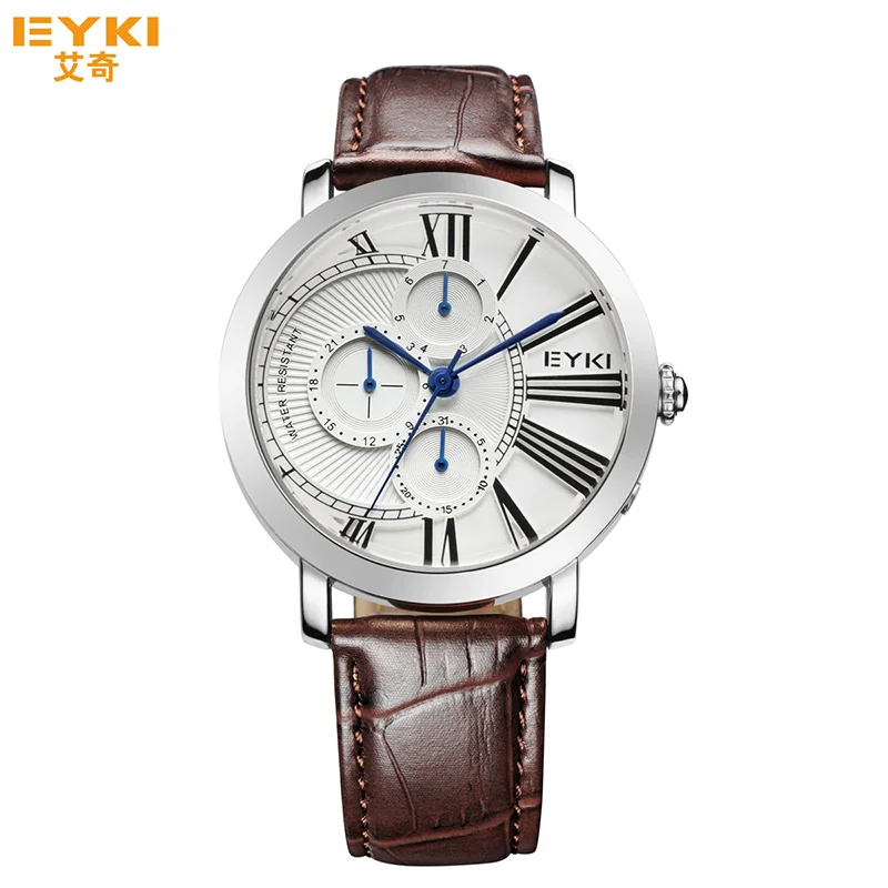 Prix pour EYKI Marque De Luxe Semaine Date Horloge Bracelet En Cuir Business Casual Sport Montre Mode Hommes Quartz Montres Hommes Relogio Masculino Prix pour EYKI Marque De Luxe Semaine Date Horloge Bracelet En Cuir Business Casual Sport Montre Mode Hommes Quartz Montres Hommes Relogio Masculino