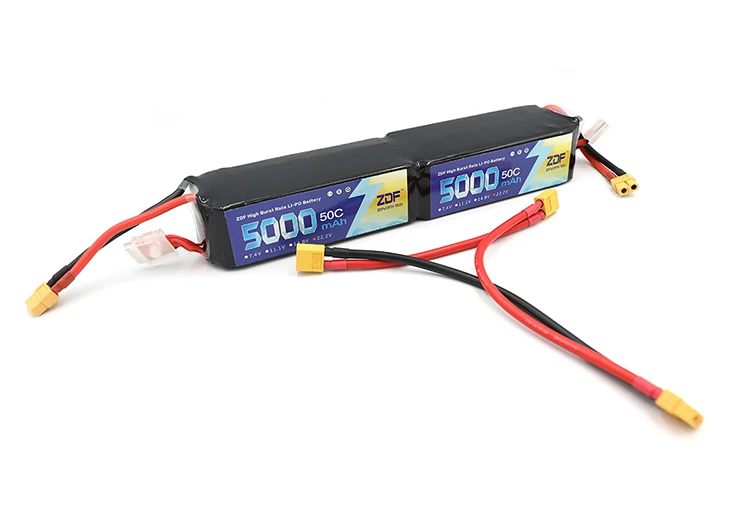 ZDF RC Lipo 12S батарея 44,4 V 5000mAh 50C Burst 100C для вертолета радиоуправляемая модель Радиоуправляемый Дрон Квадрокоптер Номинальная 5,0/5