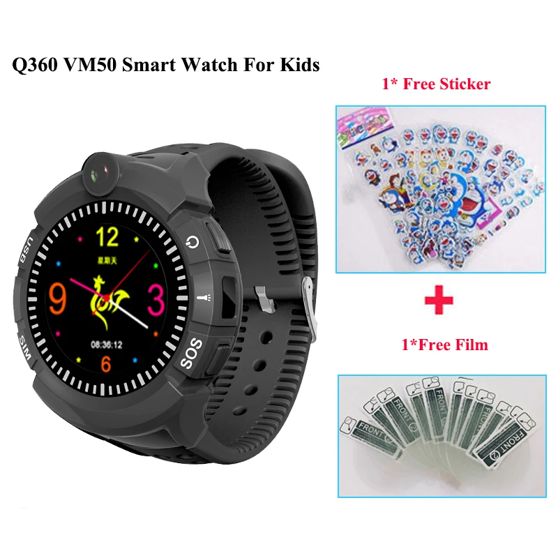 Vm50 Q360 Детские умные часы с камерой gps Wi-Fi местоположение Детские умные часы SOS анти-потеря монитор трекер детские наручные часы PK Q528