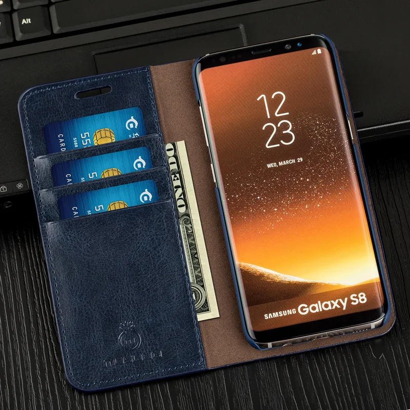 Musubo Business Luxury Case For S10e Genuine Leather Flip Cover for Samsung Galaxy Note 10 Wallet S20 S10 S9 Plus S7 Edge Fundas