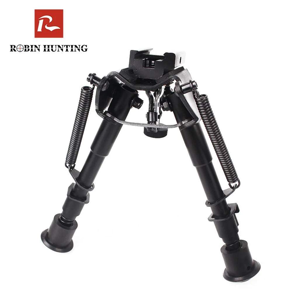 

Tactical Rifle Bipod 6-9 Inches Adjustable Spring Return with Adapter Riflescope Accessories Mount For Hunting Air Gun