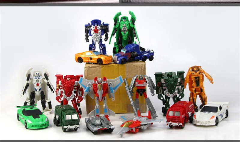 Пожарные 10 см Трансформационные машинки Детские Классические робот-Машинки Игрушки для детей экшн и игрушечные фигурки пластиковые Развивающие подарок для мальчика