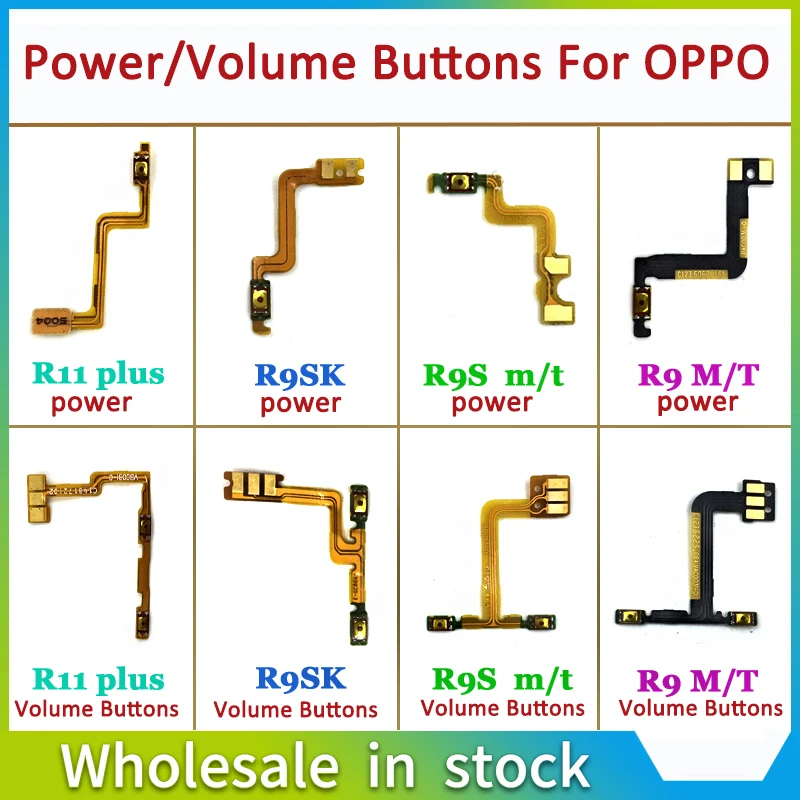 

For OPPO R7 R7s R9 R9s R11 R11S R15 R17 plus Power Volume FPC FFC Motherboard Ring Silent Switch Home Menu Button Repair Part