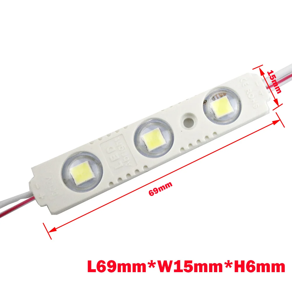 Супер яркий светодиодный модули 5054 5050SMD 3 светодиодный DC12V Водонепроницаемый ip67 свет знак светодиодный подсветка рекламы дизайн для освещения в 1 партии