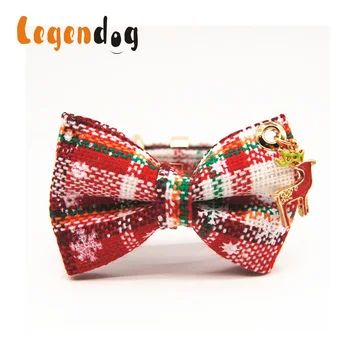 

Christmas Pet Supplies Set Snowflake Printed Adjustable Dog Collar With Sturdy Dog Leash And Gift Box Pet Accessaries Red Collar