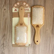Натуральная бамбуковая Расческа массажная сферическая расческа для волос с зубчатой деревянной щетиной