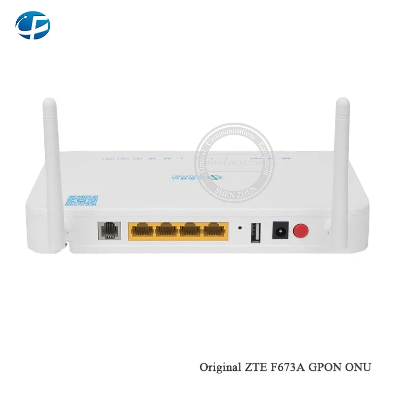 10 шт. б/у zte F673A V2 GPON ONU ONT 4GE+ 1Tel+ USB+ Wifi такая же Функция как ZXHN F660 F623 F663N GPON ONU ONT