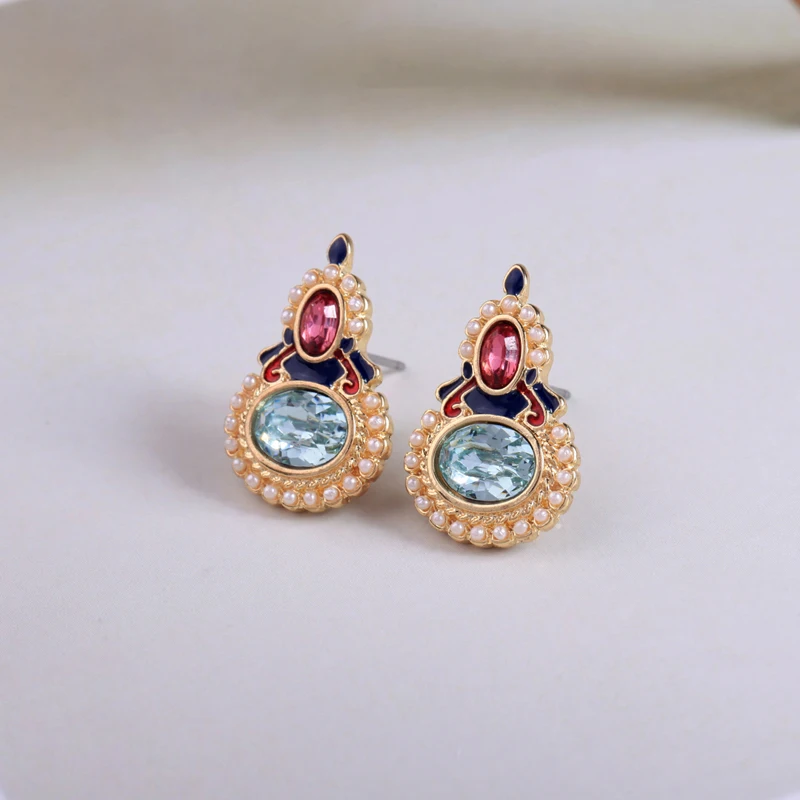 KISS ME New Collection Earrings 2018 Popular Enamel Crystal Star Moon Insect Drop Earrings for Women Fashion Jewelry - Image 3