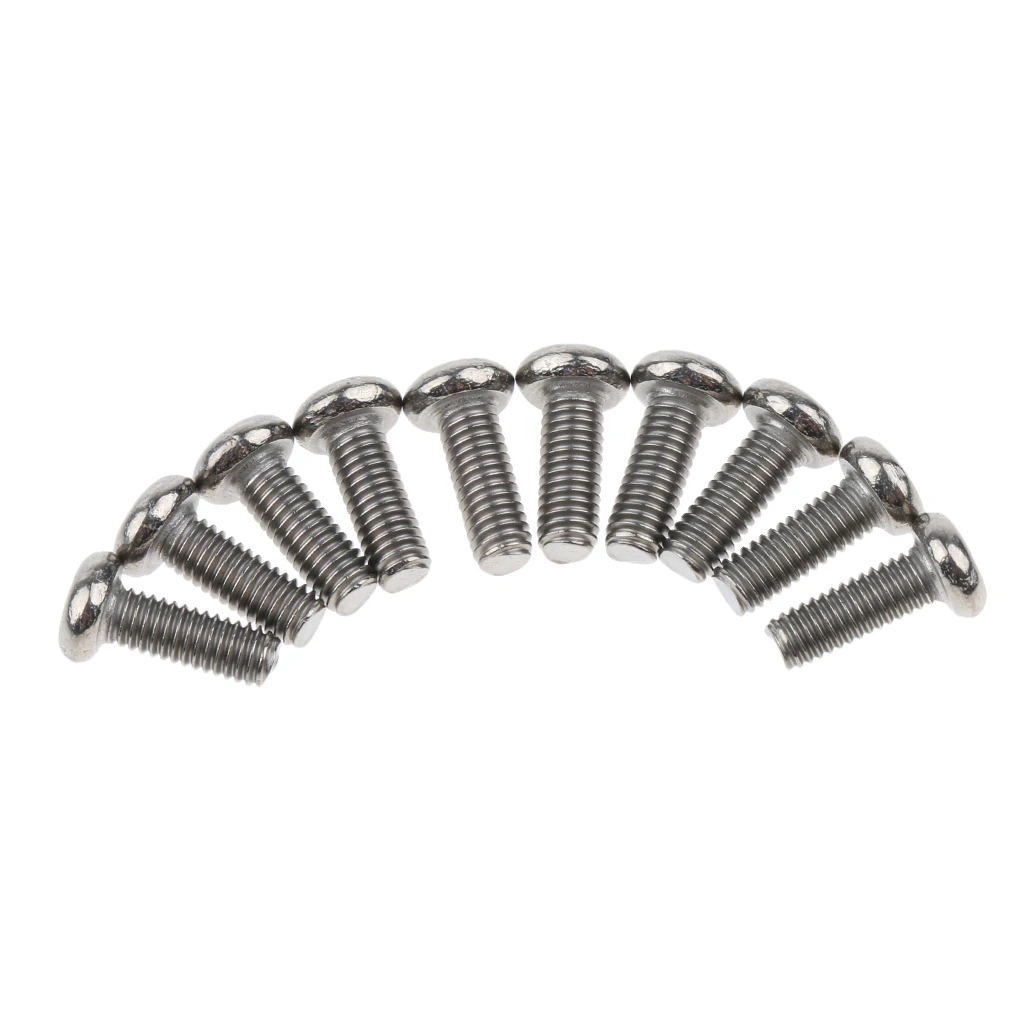 10 Pcs M3 Pan Head GR1 Titanium Machine Screws Phillips Drive