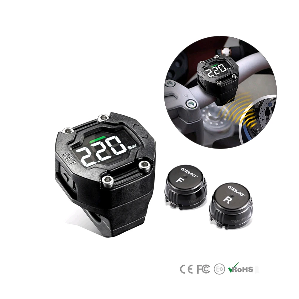 Newest Steelmate DIY TP 90 TPMS Motorcycle Tire Pressure Monitor System