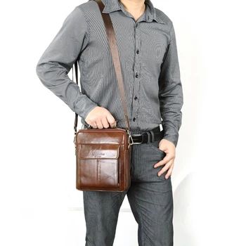 

Genuine Leather Men Bag Business Briefcase Casual Messenger Bag Male Shoulder Crossbody Bags Office Handbags Tote Travel Bag