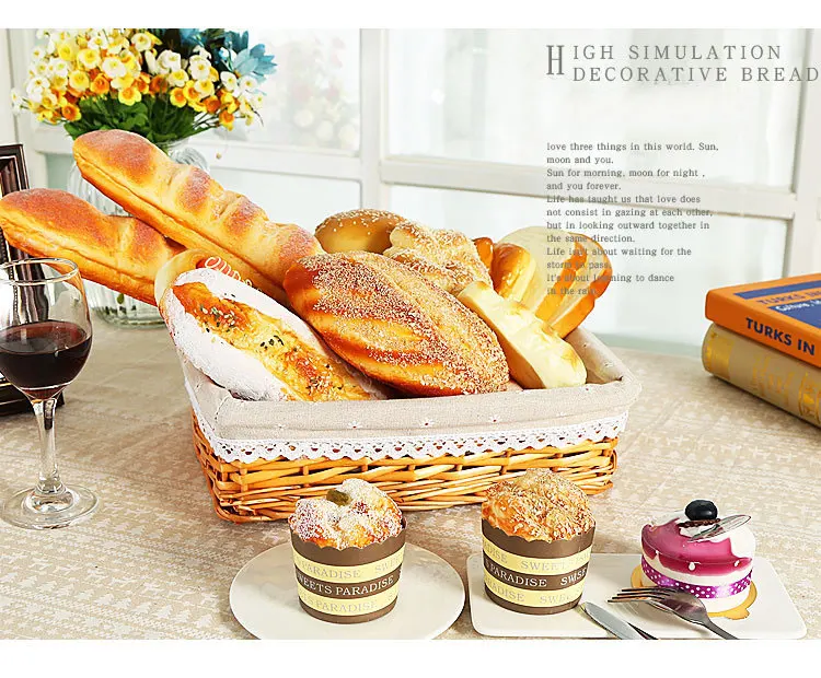 Искусственная борода бутафорский торт булочная Фотография реквизит декор мягкий хлеб муляж пищевых продуктов мягкое моделирование хлеба модель мягкий хлеб