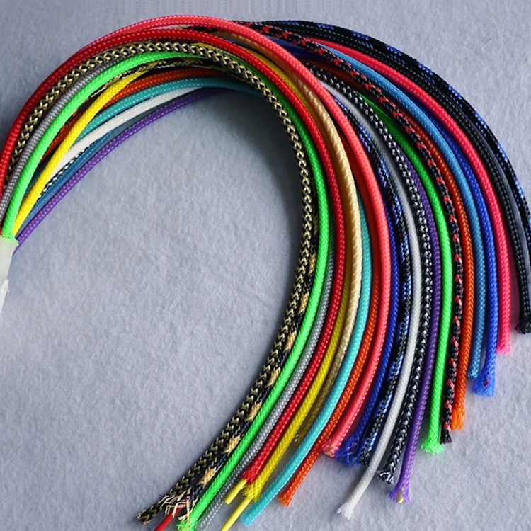 25meter Cable Sleeves 3mm 3 wire Encryption PET Snakeskin mesh Wire Protecting Sleeve nylon 16-18 AWG shock cable sets | Обустройство