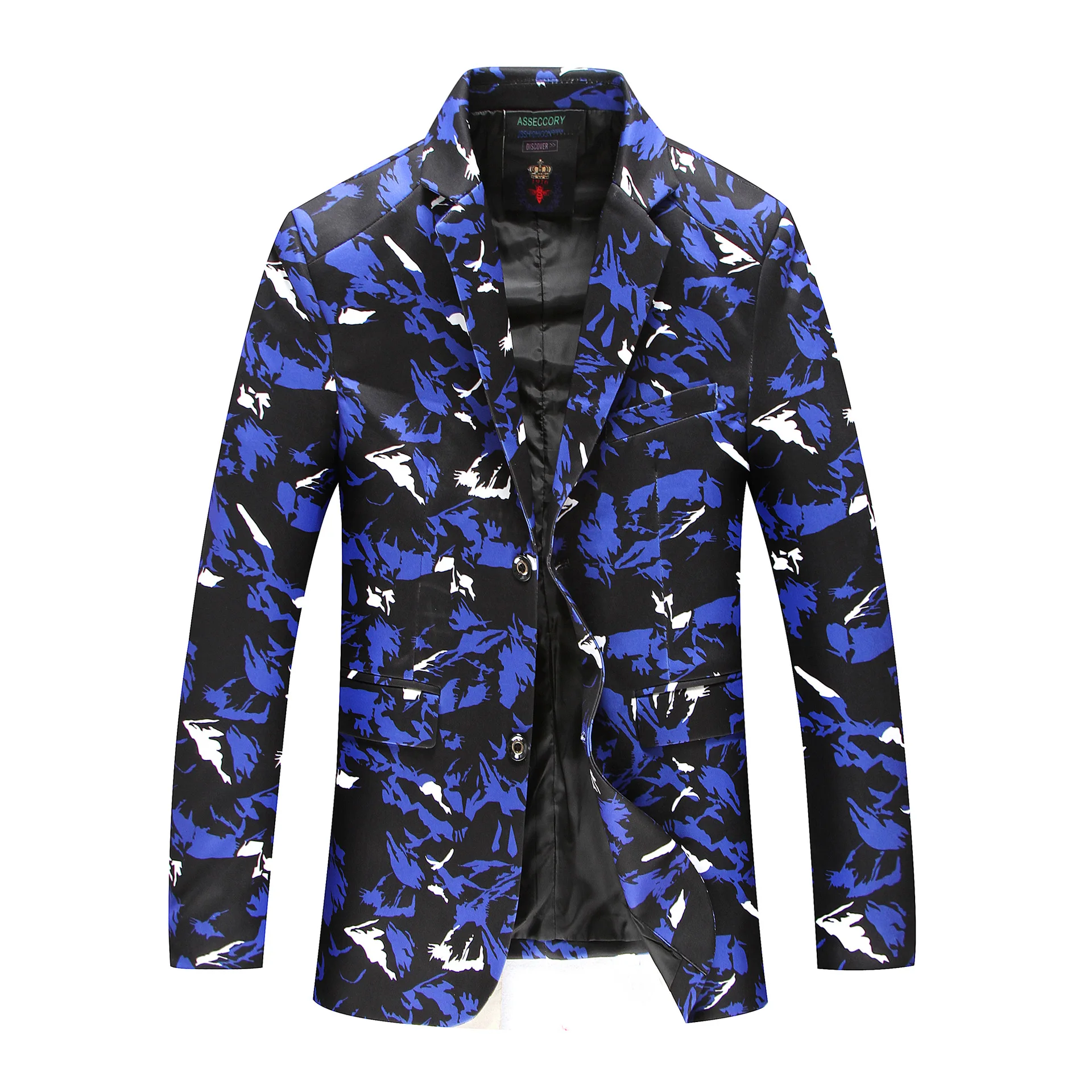 

High quality men's casual suit jacket camouflage casual clothes single west plus fertilizer blazer jacket 4XL 5XL 6XL 7XL 8XL