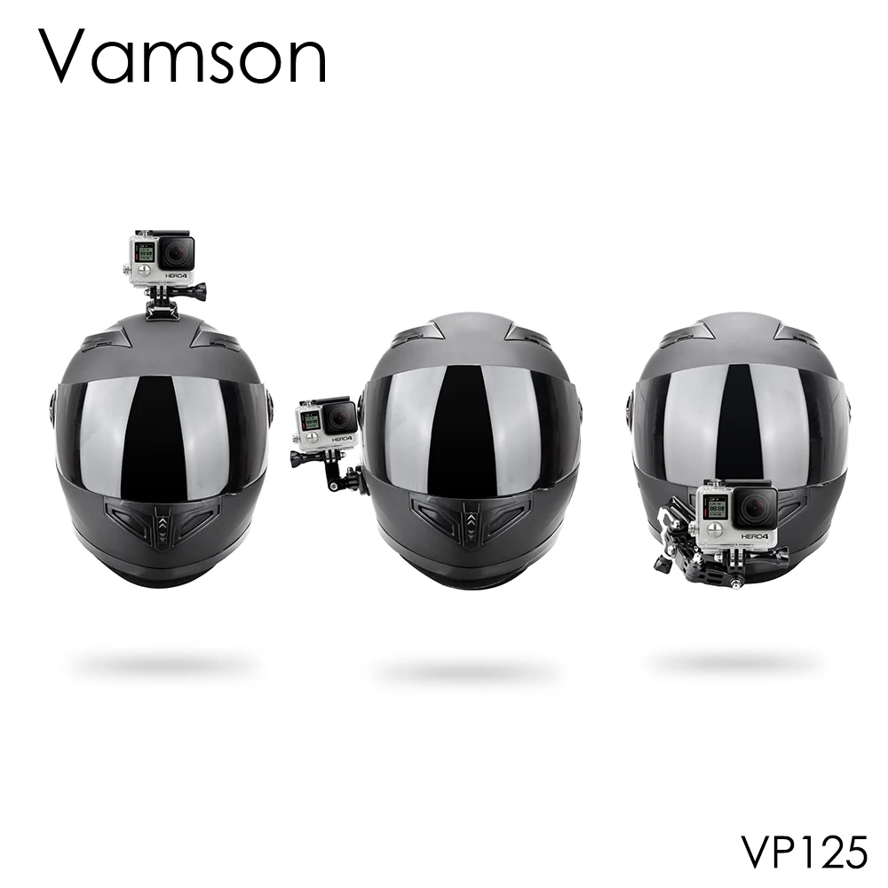 Аксессуары для шлема Vamson Gopro Hero 6 5 4 3 комплекта изогнутый клей крепления на шлеме