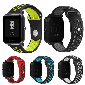 

Soft Silicone Bracelet For Huami Amazfit Bip Strap Watch Band 20mm For Xiaomi mijia quartz Garmin Forerunner 645 Vivoactiv 3