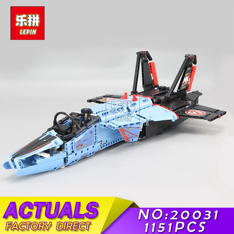 

LEPIN 20031 New Technic Series Mechanical Group Air Race Jet Building Blocks Bricks 1151 pieces block Toy boys DIY gifts 42066