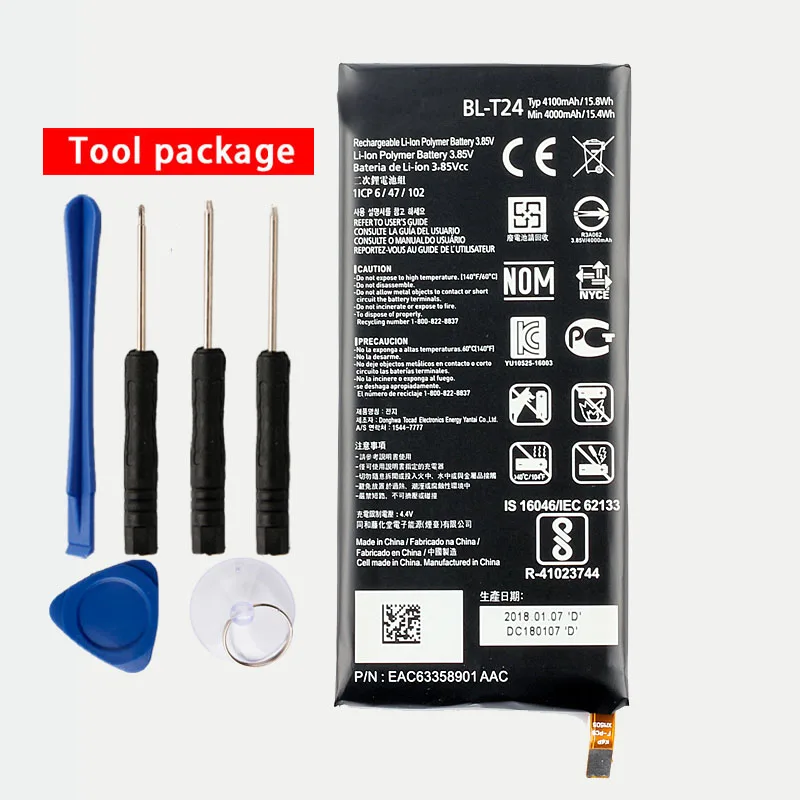 

Original High Capacity BL-T24 Internal Battery for LG K220 X Power k220ds k220dsk k220z ls755 k220dsz k220y 4100mAh