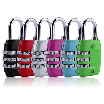 

1PCS New Zinc Alloy Security 3 Combination Travel Suitcase Luggage Code Lock Padlock Random Color